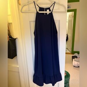 Amanda Uprichard Navy Blue Dress